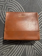 Polaroid Model 80A Land Camera Brown w/ Leather Case Flash Manuals Flashbulbs