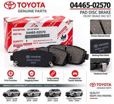 Genuine Toyota 04465-02570 Front Disc Brake Pad Set Oem Corolla Cross