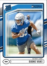 2024 Donruss #332 Sione Vaki Detroit Lions Rookie