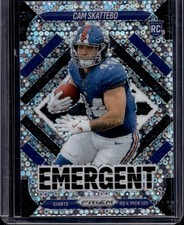 2025 Panini Prizm- Emergent- No Huddle Prizm- Cam Skattebo #1 (RC)