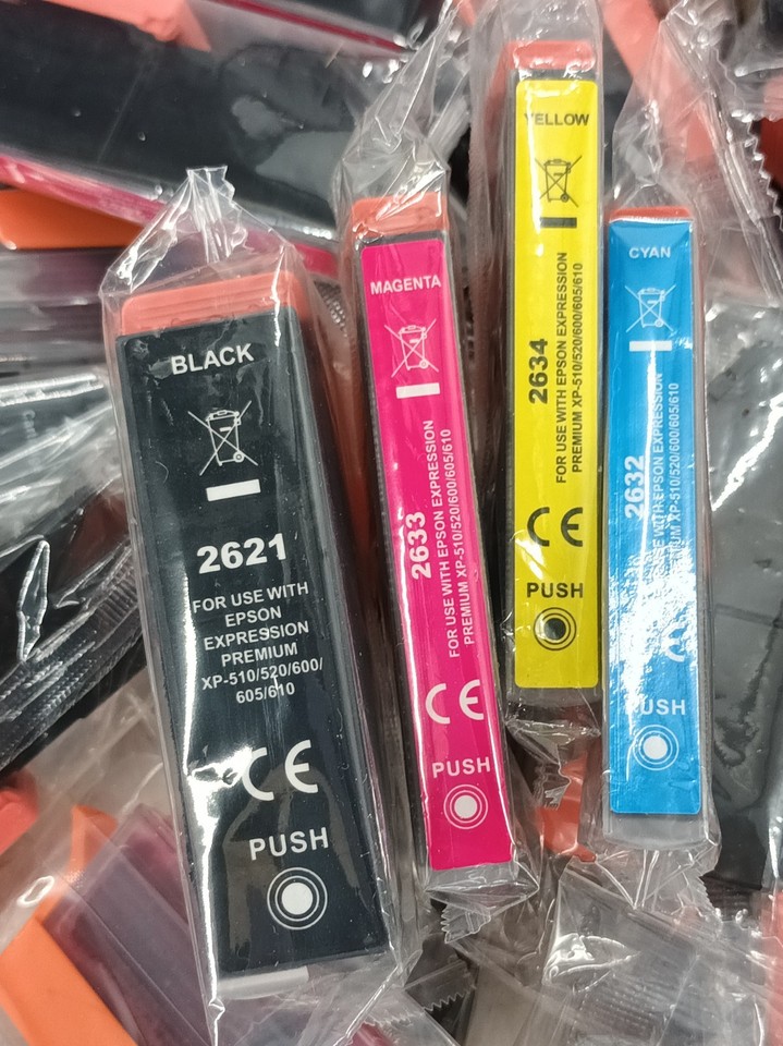 Xp 600 Ink Epson Expression Premium XP 510 520 600 605 610 Ink Bundle All Colours ...