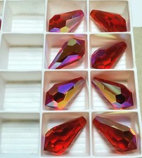 Swarovski 6000 Drop Pendant 22x11mm, Light Siam AB 1pc 