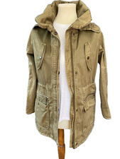 Zara Girls Casual Collection Military Army Green Cargo Jacket 13-14 Yrs