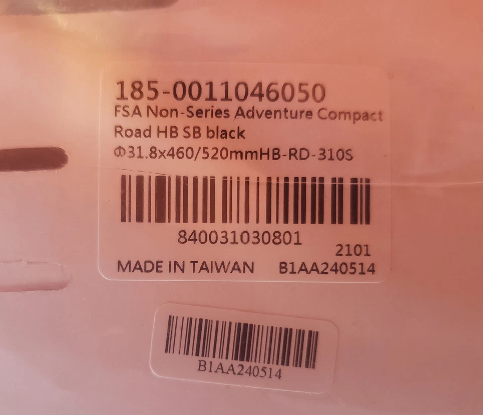 FSA Road Adventure Compact Drop Bars 31. 8 Clamp Aluminum - Image 3 of 3