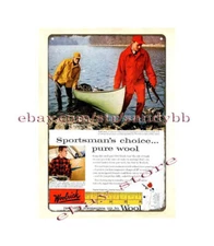 art prints 1959 Woolrich Pennsylvania Woolen Mills hunting gear metal tin sign