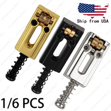 Electric Guitar Brass Roller Bridge Saddle for Stratocaster Telecaster 3 Colors