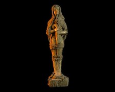 UNIQUE ANCIENT EGYPTIAN Statue Stone Ptah Holding Scepter Sculpture Handmade 