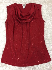 red sparkle blouse