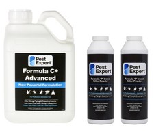 Woodlice Killer Spray Formula 'C' (5L) Insect Killer Powder XL Pack (2 x 300g)