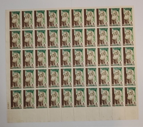 United States Postage Stamp 5c Cent John Muir Conservationist 1 Sheet Of 50 - Picture 4 of 6