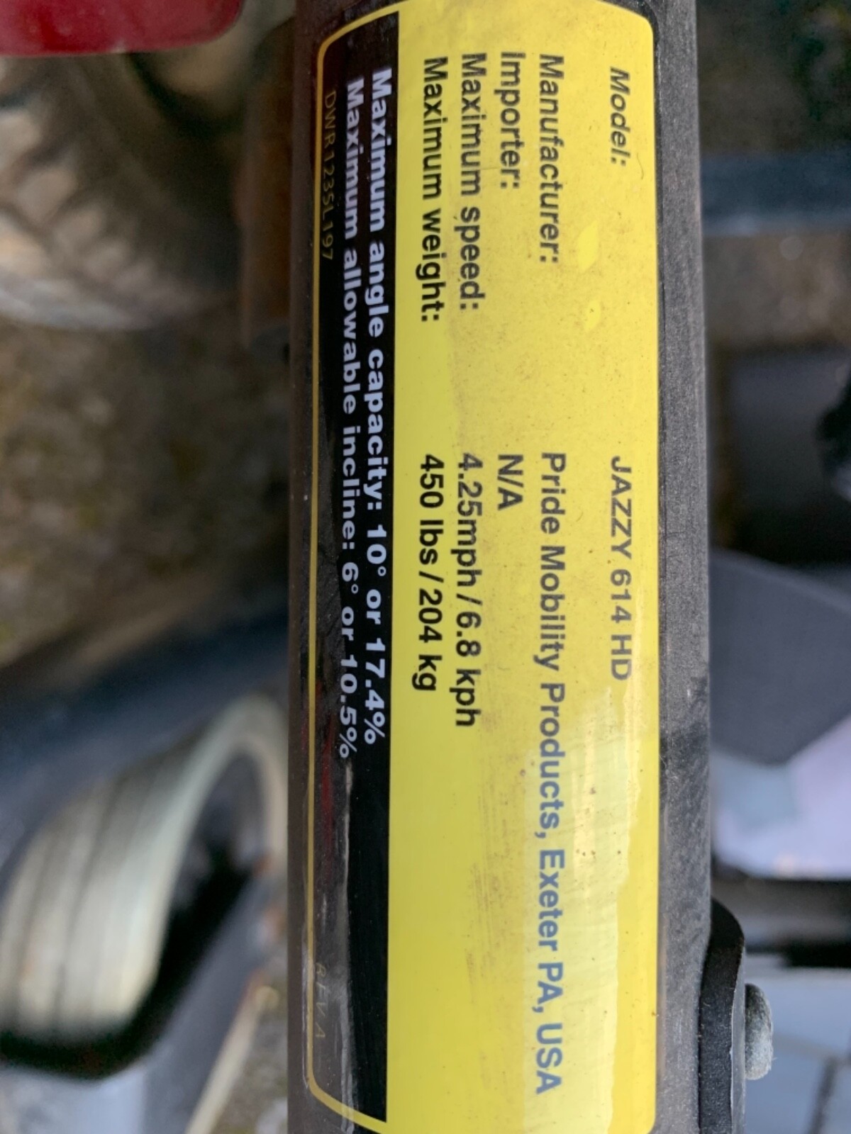 Parts or Repair USED JAZZY Pride Power Wheelchair Jazzy 614 HD/Pickup 08638 eBay