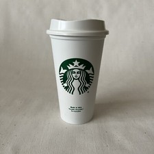 STARBUCKS Reusable Recyclable Grande 16 OZ Plastic Cup Made In The USA Exel Cond