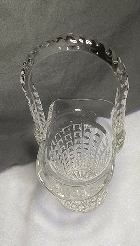 Imperial Glass Block Waffle Monticello Crystal Basket - 第 3/6 張圖片