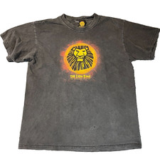 Vintage Lion King Shirt Mens Medium Black Musical Double Sided Retro Tour Y2K