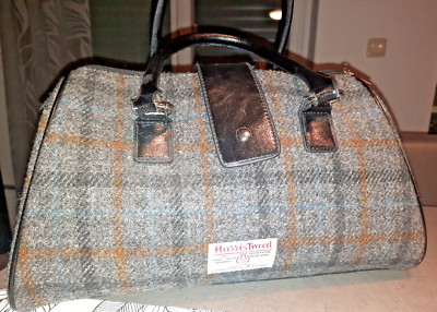 Handtasche groß mit Portemonnaie Harris Tweed