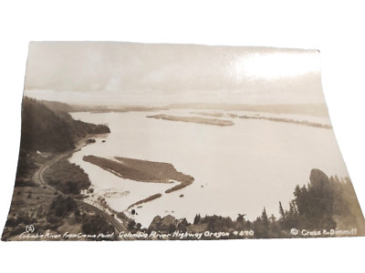 PRRC Postcard Unposted Crown Point View Collumbia River Oregon