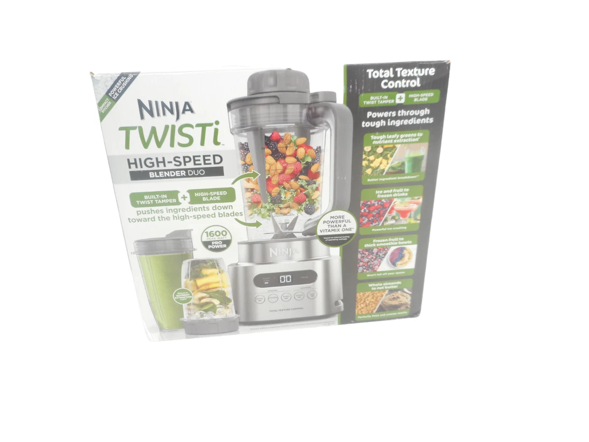 Ninja SS151 TWISTi Blender DUO High-Speed 1600 WP Smoothie Bowl Maker  (OB30B)