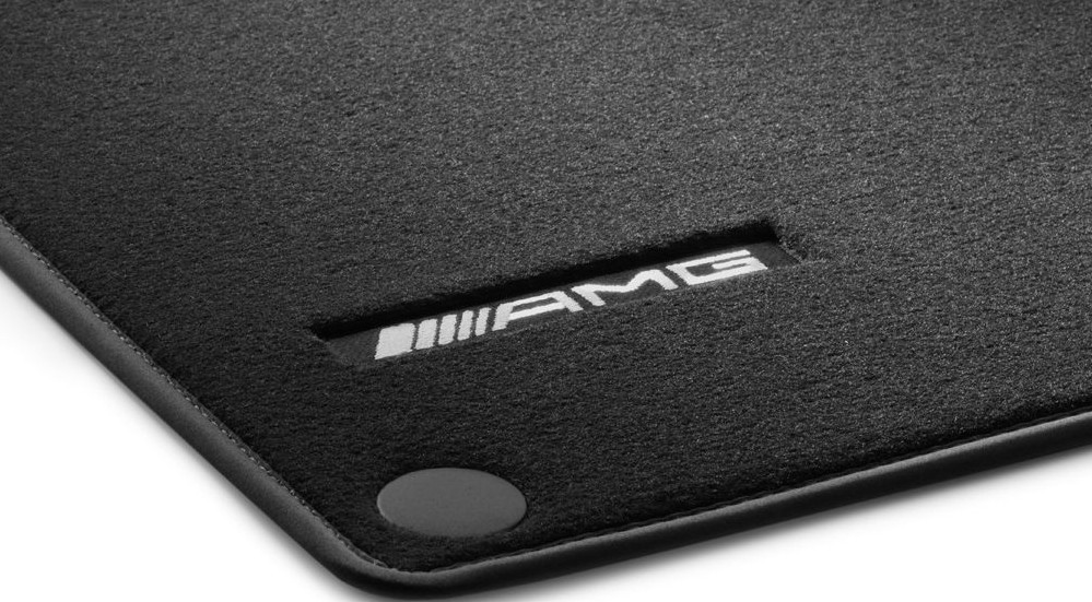 Mercedes-Benz AMG Original 4-Piece Floor Mat Set V 222 S-Class LWB LHD Black New