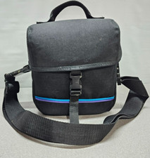 Camera Bag Padded Soft Case w Shoulder Strap Black  7x4.5x8.5 w/ Dividers