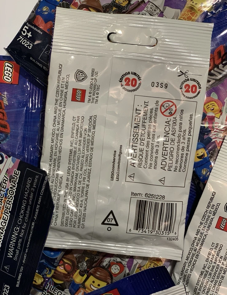 The LEGO Movie Series 2 Minifigures 71023 ‘8’ NEW & UNOPENED Blind Packs - Image 3 of 3