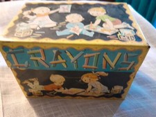 J Chein Company Metal Crayon Box Wear Writing Marks
