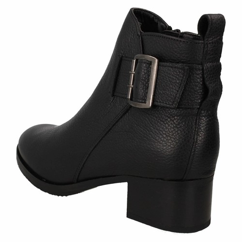 Mujer Clarks ' Mila Charm ' Bloque Tacón Botines de Piel - Ancho D - Imagen 8 de 21