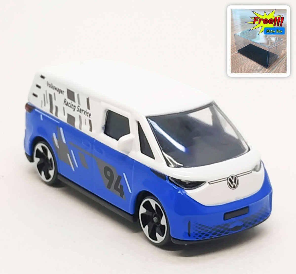 Majorette Volkswagen ID Buzz Blue / White 1/55 3