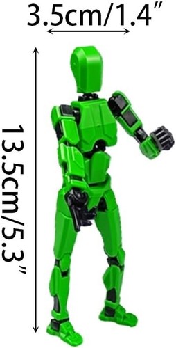 Anditoy 4 Pack T13 Action Figure Set Assembly Completed 3D Printed Multi-Jointed - Picture 4 of 6