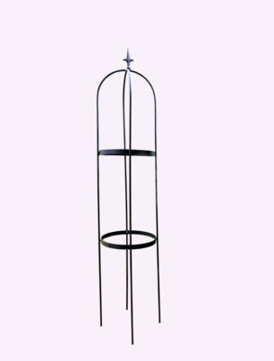 Garten Rankhilfe Rosensäule Rankgitter Rosengestell Rankturm Rosenbogen schwarz