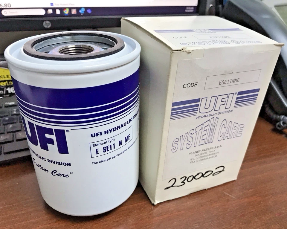 Filtro de aceite hidráulico UFI ESE11NME 60μ con montaje de carcasa de aluminio Foto 4 de 4