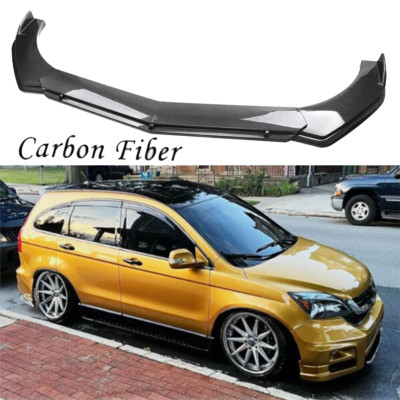 For Honda Pilot Front Bumper Lip Spoiler Splitter Carbon Fiber Look Body Kit