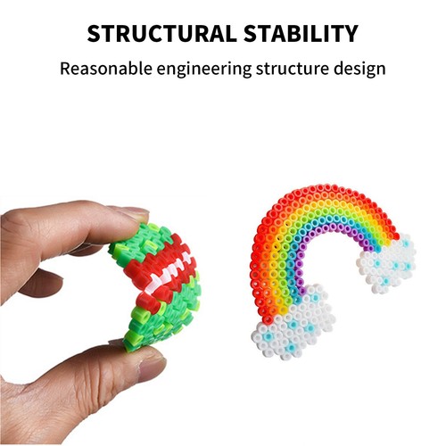 Perler Hama Beads Refill Pegboard Kit 24/36/48 Colors 5mm Kids Toys DIY Craft AU - Picture 11 of 18