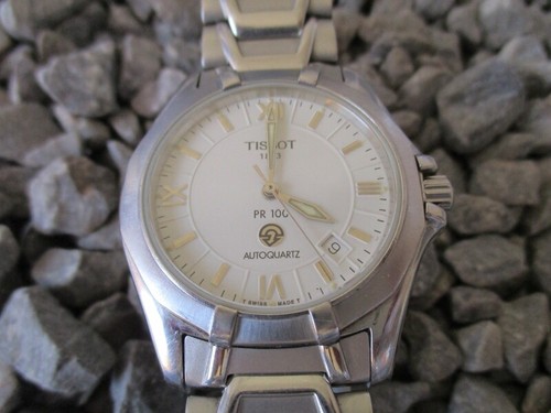 TISSOT 1853 PR 100 Autoquartz Automatic Quartz 38 mm Glasboden Edelstahl  2000er | eBay