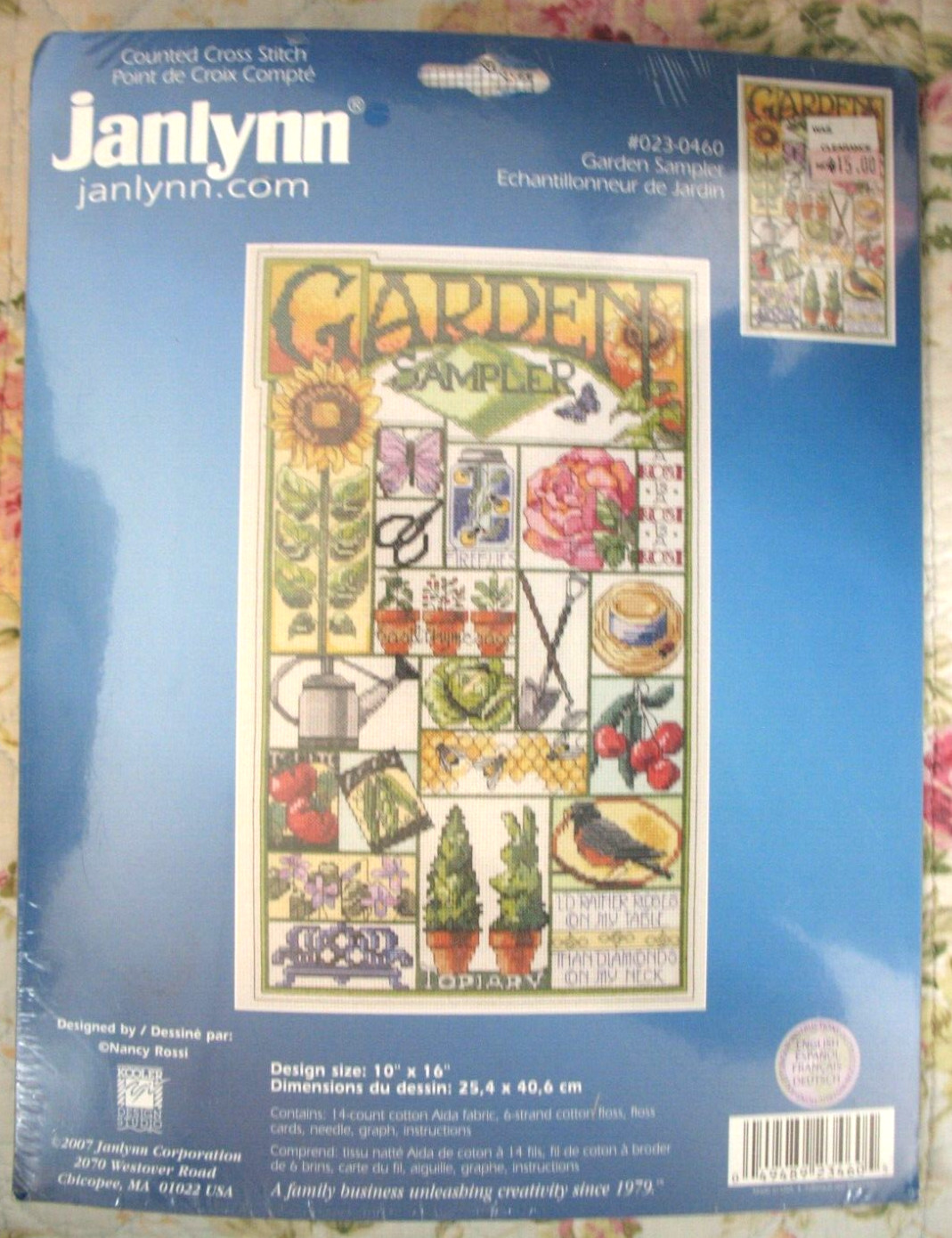 Kit ~ Garden Sampler ~ 10x16" Nancy Rossi 2007