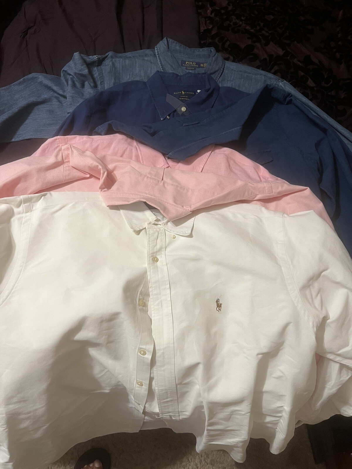 2XL Ralph Lauren 6 Dress Shirt Lot/ 6 Shirts eBay