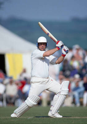 John Morris of Derbyshire batting for Lavinia Duchess of Nor- Old Cricket Photo