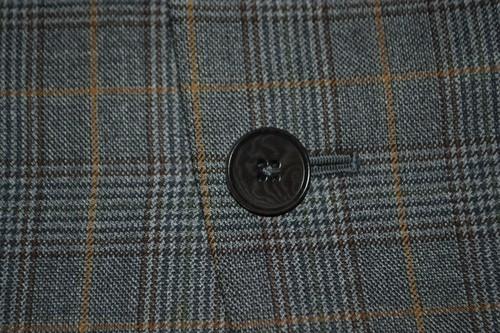 Ermenegildo Zegna Men's Plaid Wool 2 Front Button Sports Coat Size 44R - Picture 8 of 12