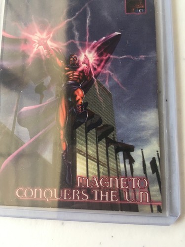 1997 Fleer Marvel Premium QFX Promo Card - Magneto - Picture 3 of 6