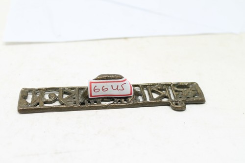 Old Brass Fine Engraved Different Handcrafted Tilak / Seal , Rich Patina NH6645 - Picture 7 of 10