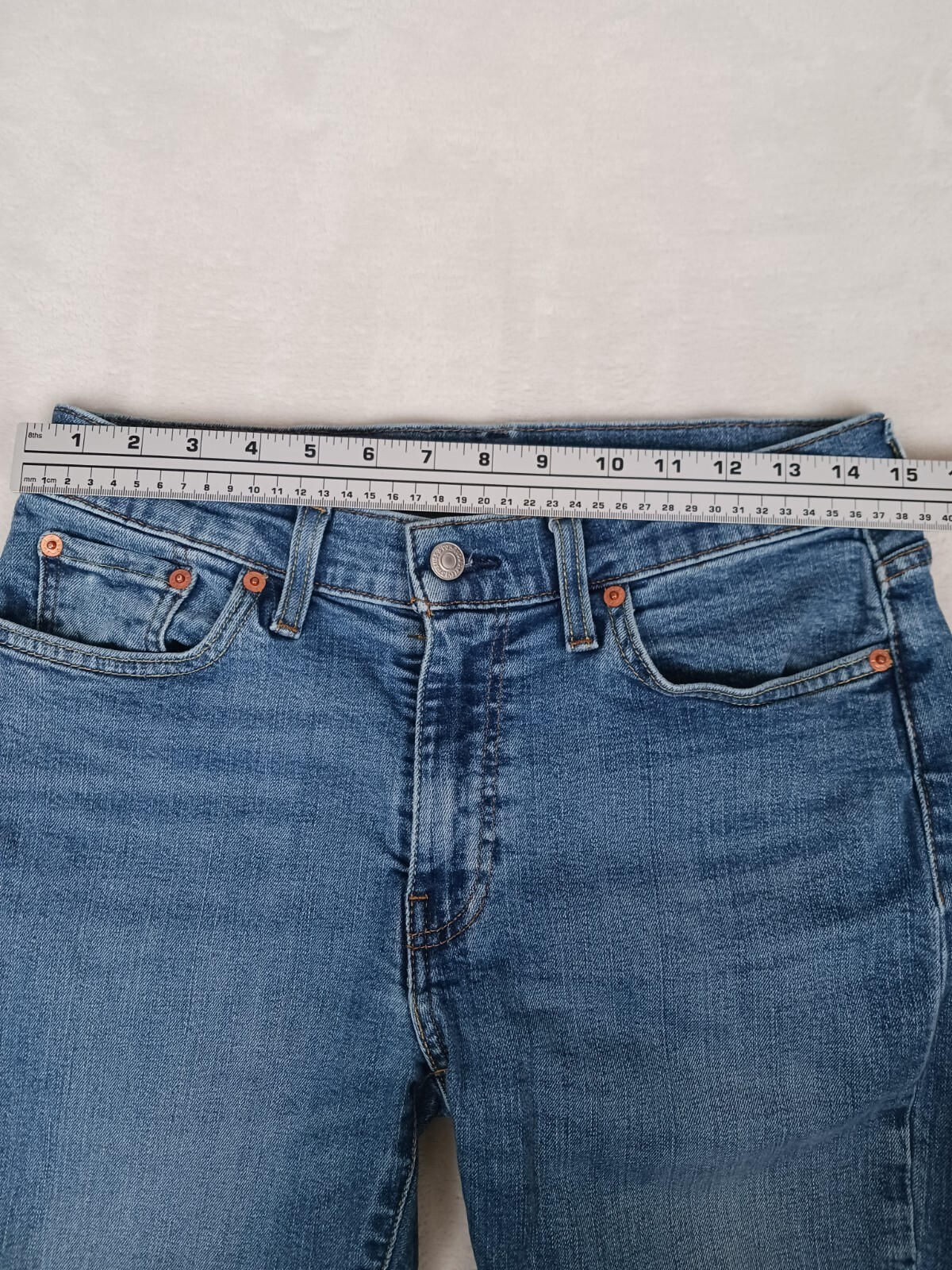 Levi's Premium 514 Big E Leather Patch Waterless … - image 2