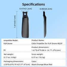 8pcs Low Noise Propellers For Flip Models Improved Efficiency