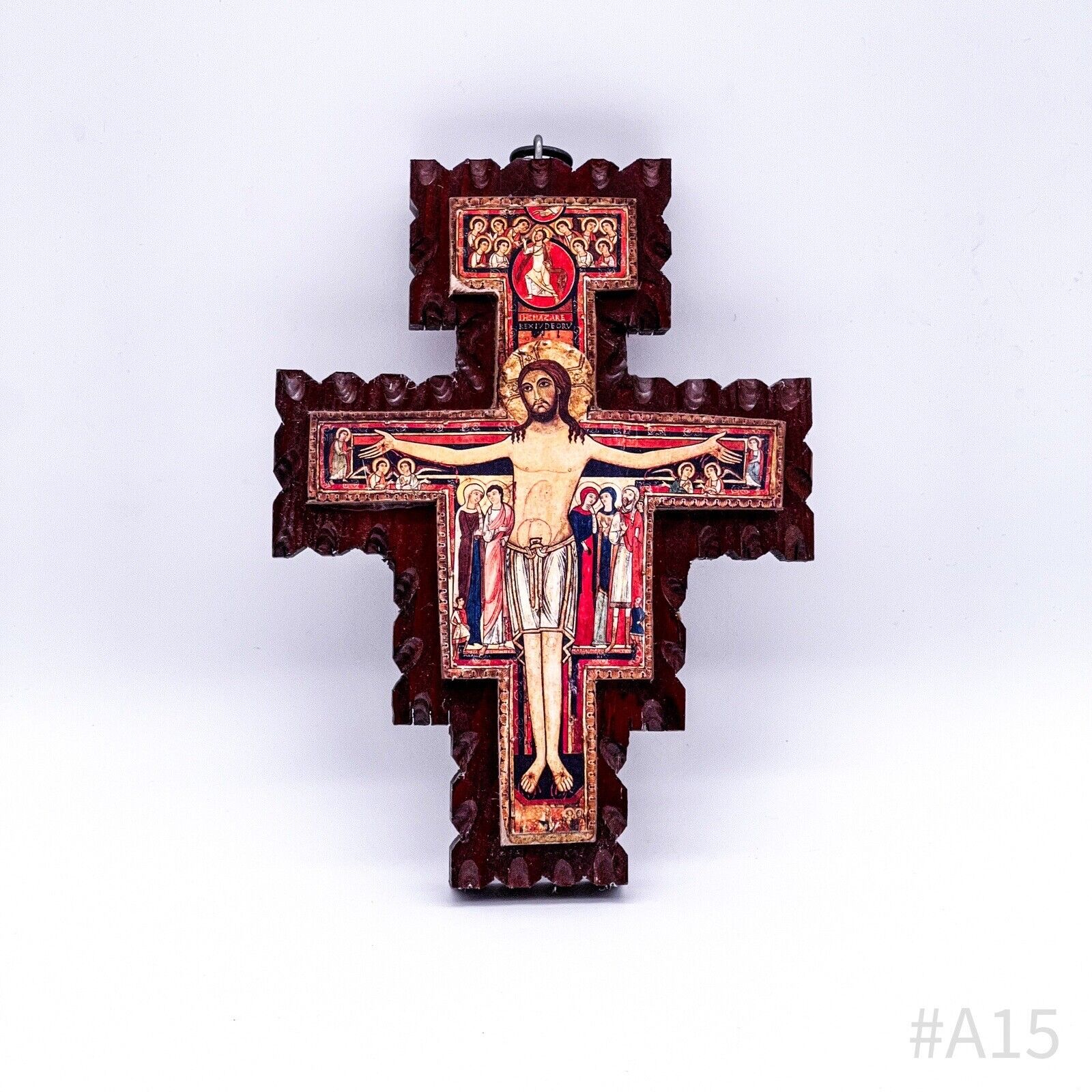 Kreuz Kreuz von San Damiano zum Aufhängen oder Stützen, aus Holz