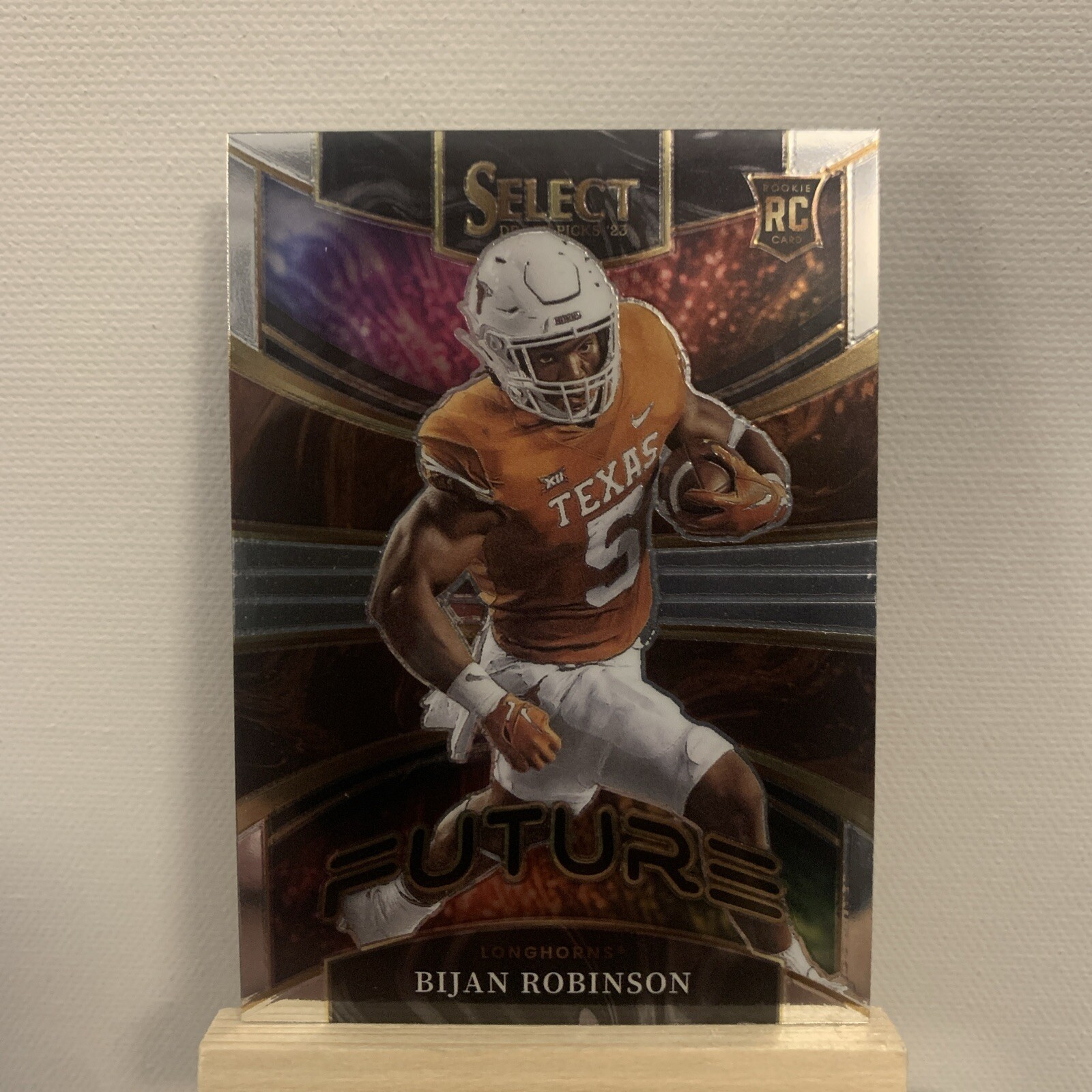 2023 Panini Select Draft Picks Bijan Robinson RC Silver Prizm FUTURE Texas FUT-8