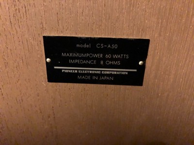pioneer a50 speakers