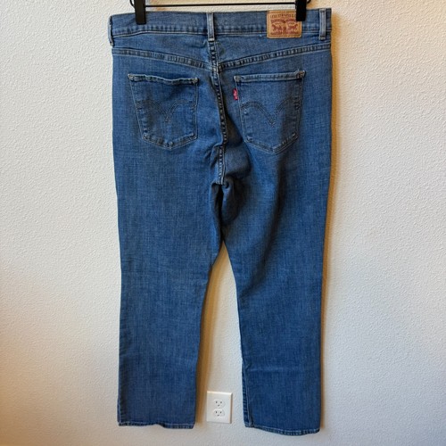 Levi's Classic Bootcut Jeans Women's 10M 31x31 Stretch Light Wash Mid Rise - Picture 7 of 19
