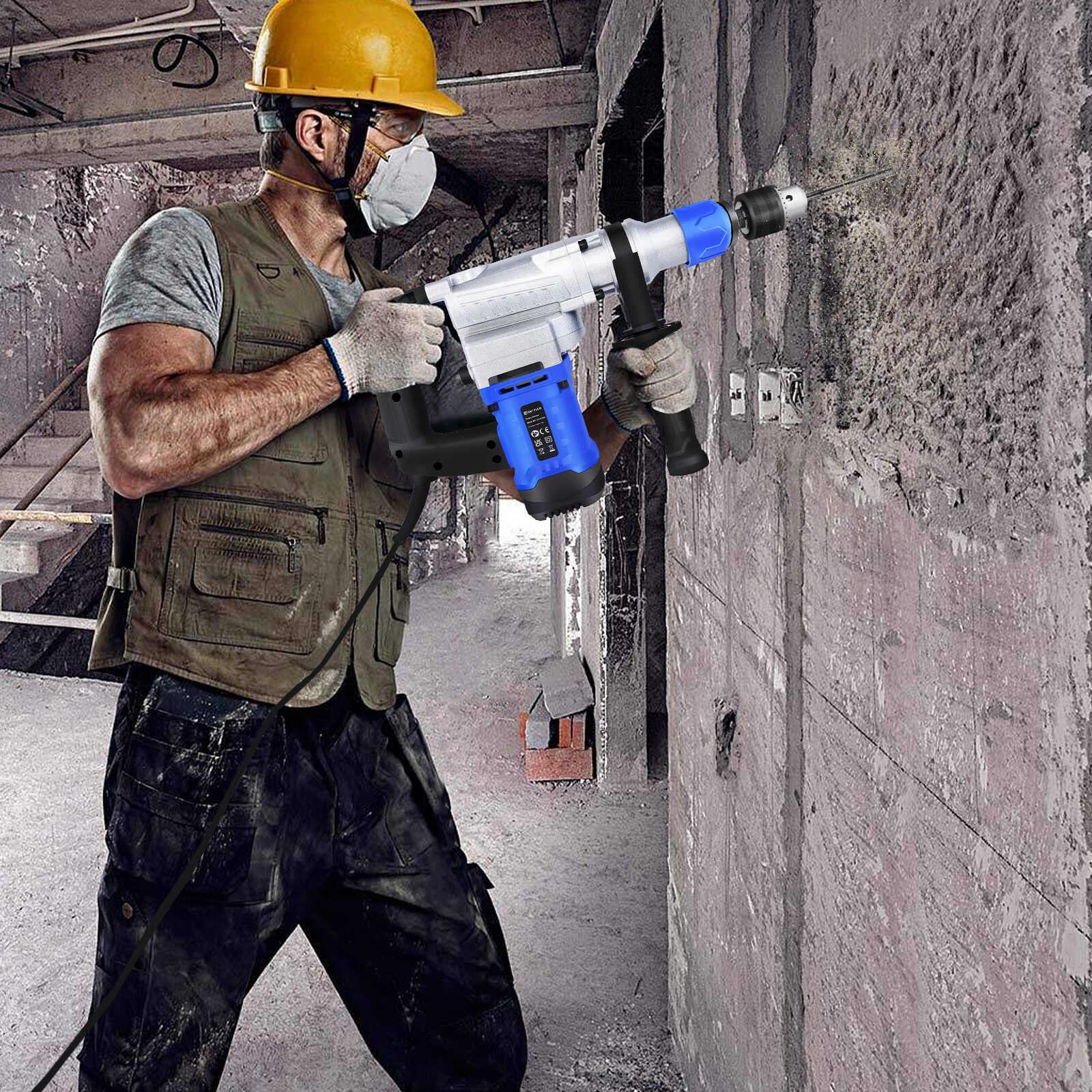 3000w Electric Rotary Jackhammer Sds Plus Drill Demolition Jack Hammer 