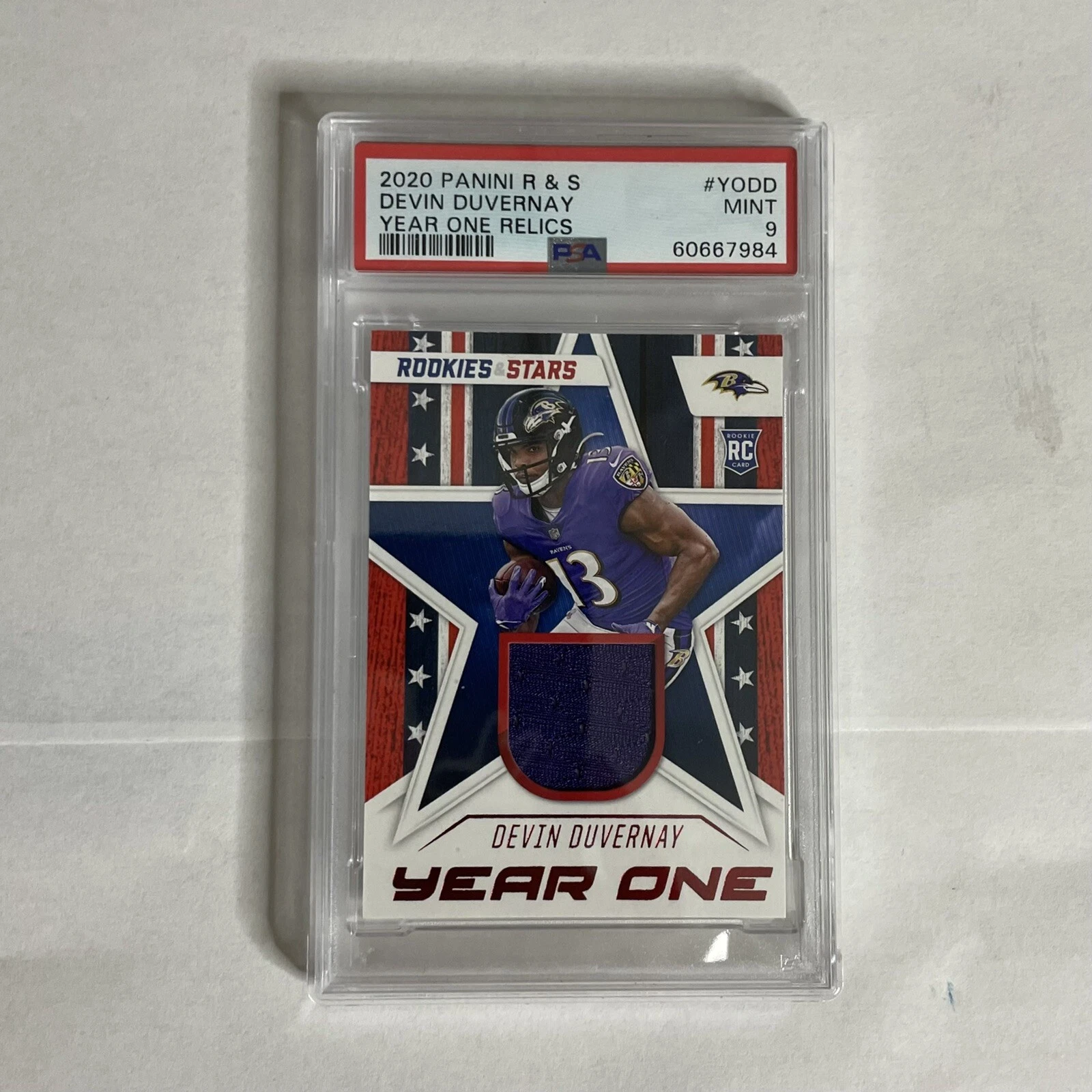 Devin Duvernay Panini Rookies & Stars Year One Relics #YODD Base