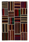 4x6 Ft Handmade Striped Patchwork Kilim Rug 'FlatWeave' Custom Options Available
