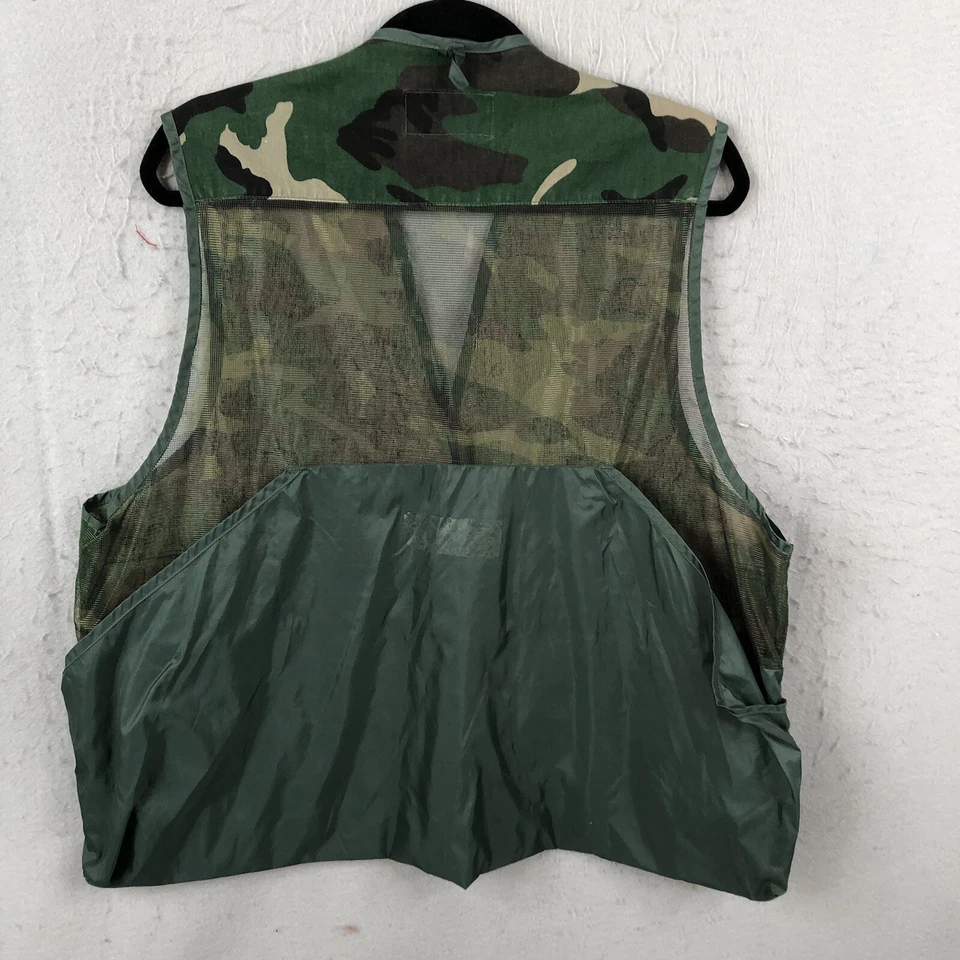 Vintage Game Winner Vest Adult XL Green Camouflage Camo Shooter Mens Hunter Duck - Image 2 of 4