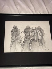 Rare Cal Smith Graphic Drawing The Filly Stays Clean From Rod Lamkey Jr Photo